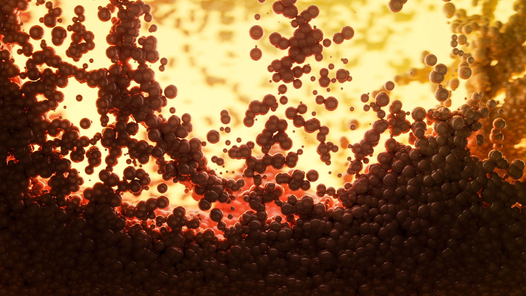 Microscopic-style illustration representing regenerative support for joint tissue