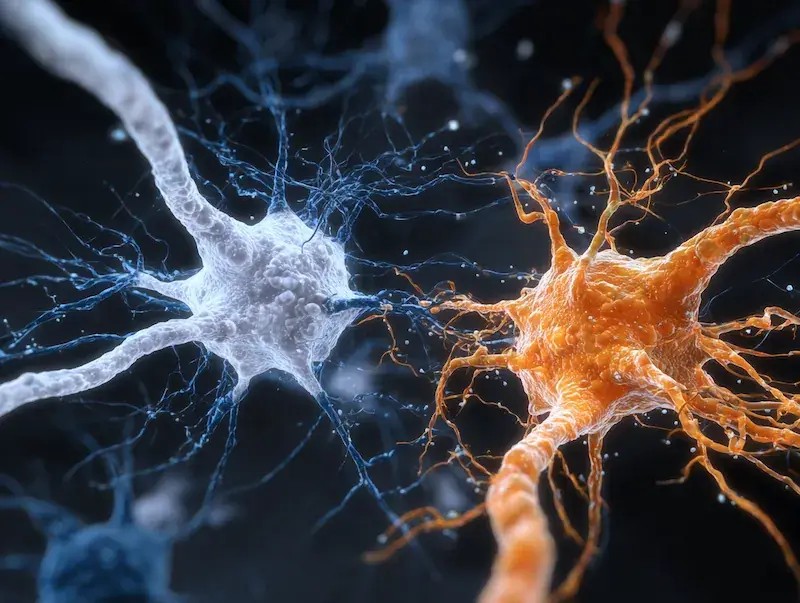 Medical illustration of nerve cells associated with neuropathy