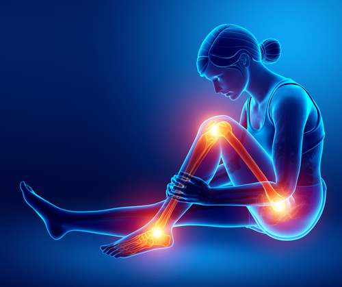 Patient receiving care for leg pain